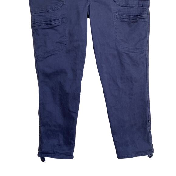 Democracy Sz 16 Ab Solution Cargo Pants Utility Trousers Roll Cuff Grey/Blue - Picture 3 of 16